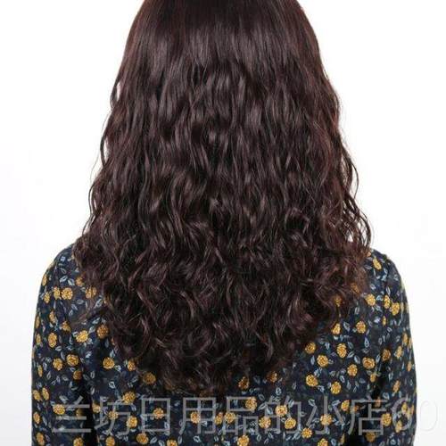 高档假女长发全头套发可中扎老年女士假发长卷发真发头套式假发式