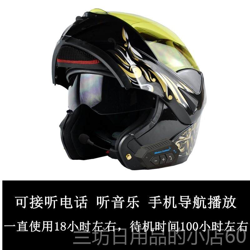 高档VIRTUE车牙头盔男半盔摩双镜全蓝盔助力车跑盔仿碳纤维花托纹