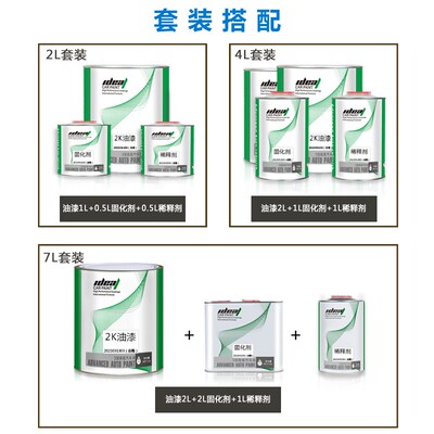 艾得汽车油漆2K鲜红 法拉利红汽车成品油漆金属漆高光双组份烤漆