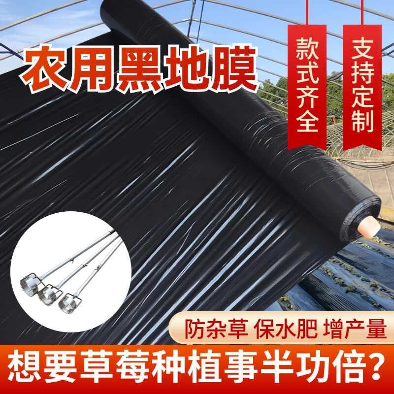 黑地膜农用地膜打孔器加厚抗老化塑料薄膜除草防草大棚果树抑草膜