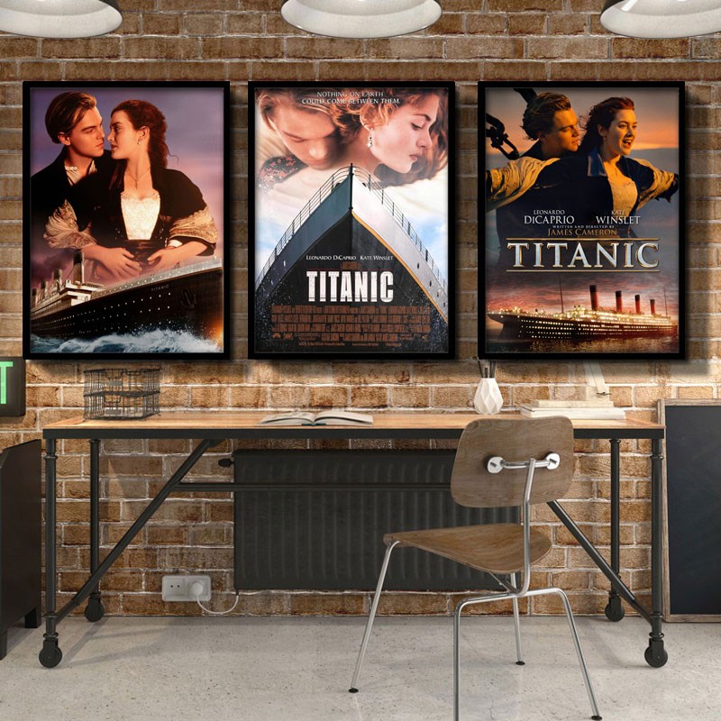 泰坦尼克号挂画私人影院电影院咖啡厅装饰画欧美经典电影海报壁画