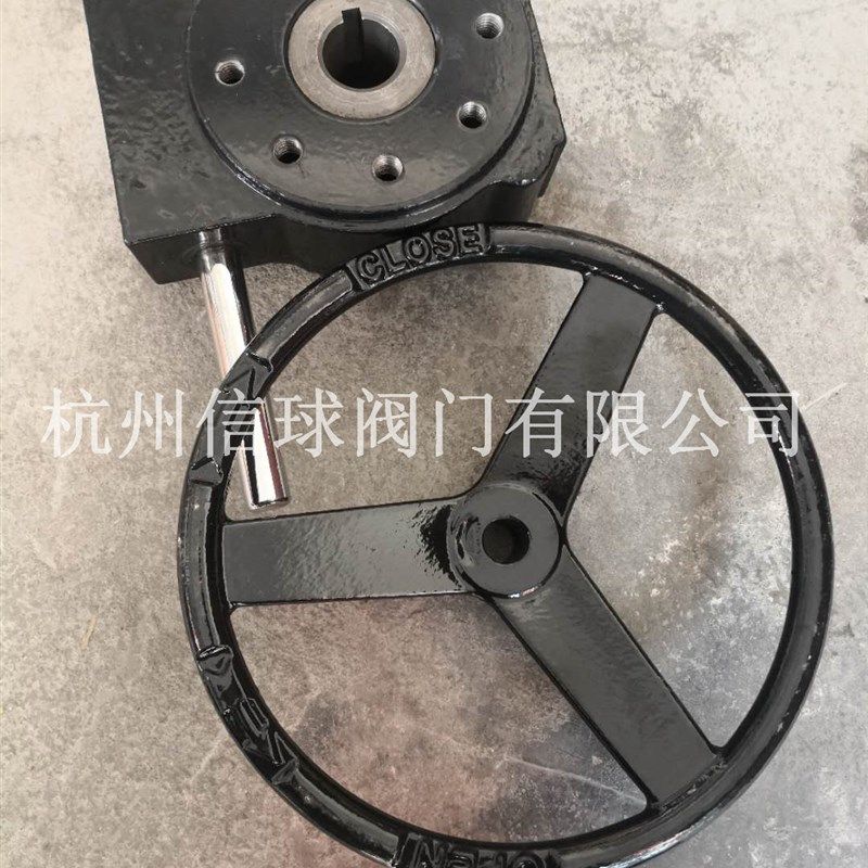 蝶阀蜗轮头90度/45度通用加厚不锈钢杆手动变速涡轮头/大体防爆型