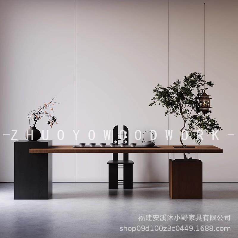 新中式茶台白蜡木家用实木大板桌子现代简约阳台茶桌设计师办公桌,鲜花速递/花卉仿真/绿植园艺,割草机/草坪机,淘宝优惠券,粉丝福利购,淘宝优惠卷