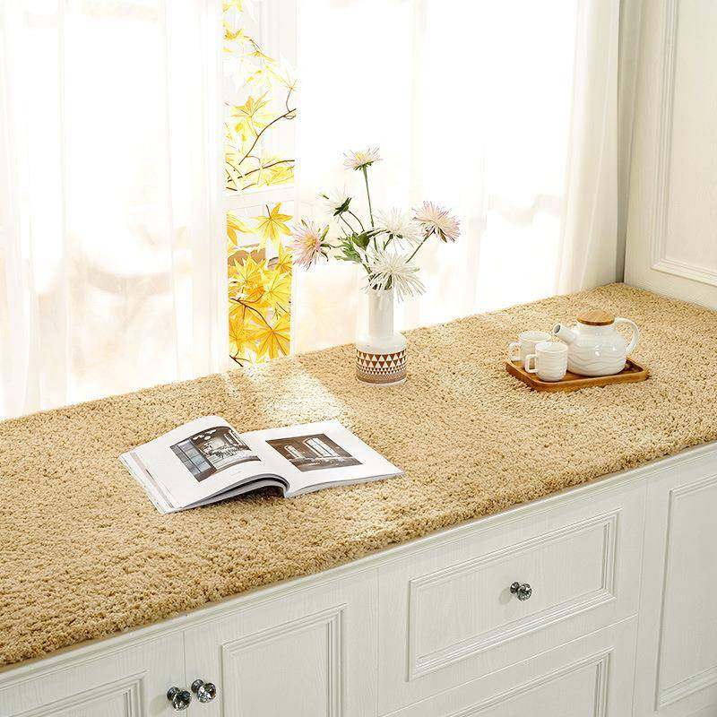 加厚茸绒简约飘窗垫窗台垫榻榻米垫子阳台垫可机洗源头厂家