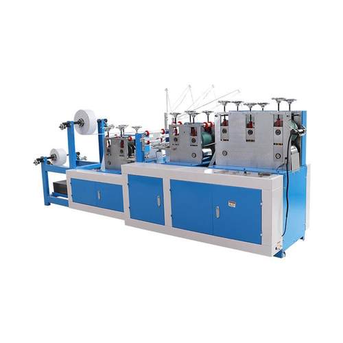 全自动无纺布方向盘套机一次性塑料方向盘套锅盖套制造机械设备