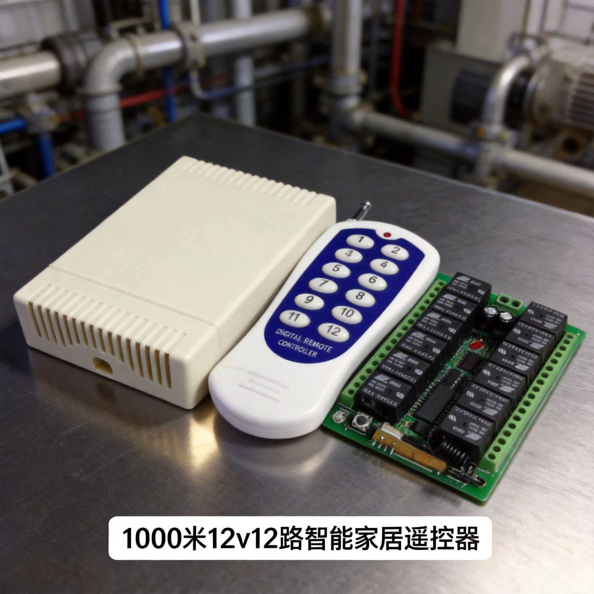 12无线遥控开关12V 24V学习型智能接收控制器多功能继电器灯控