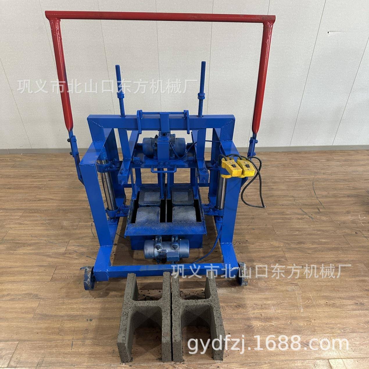 常卖款2-45直推式移动H型空心砖水泥制砖机砖头机械模具可换