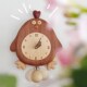 山舍咕咕鸡挂钟实木摆钟可爱客厅墙面装 饰原木风创意儿童房时钟