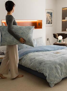 法式复古风丨60S纯棉色织三层空气提花四件套全棉被套水洗棉床单4