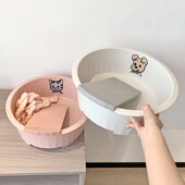 可爱脸盆家用洗衣盆带搓衣板学生宿舍洗内衣袜塑料加厚儿童洗脚盆