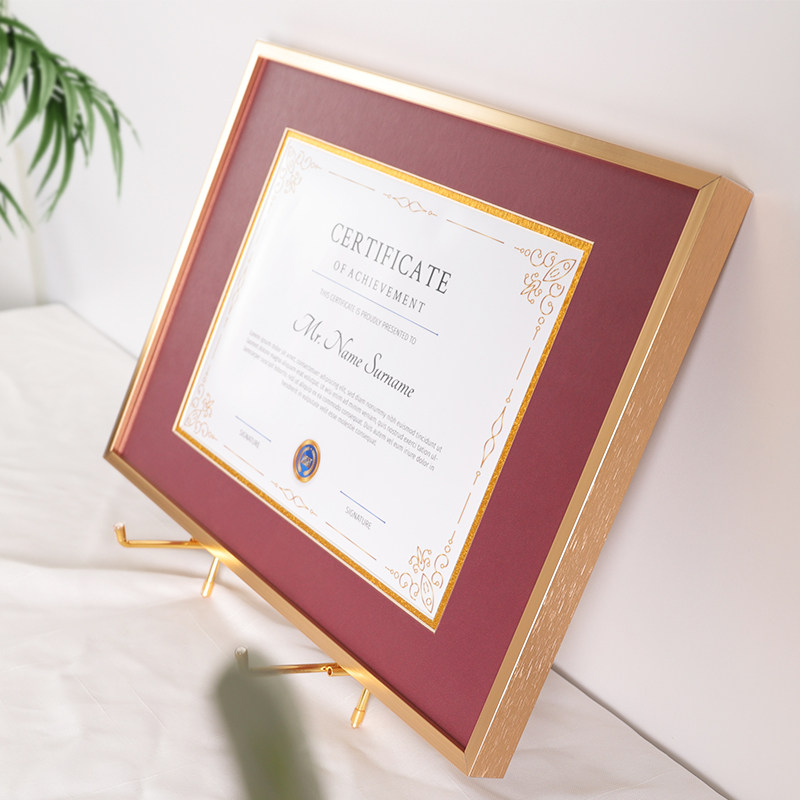 框A4专利相框证件框营业执照框授权书画框双层卡纸装裱挂墙