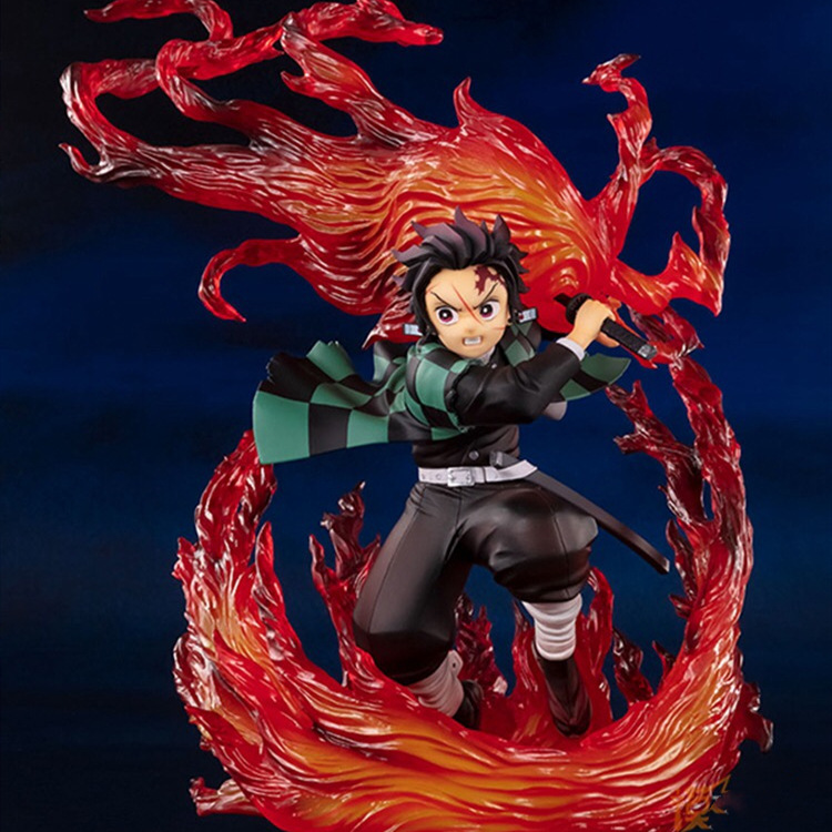 现货FiguartsZeroFZ鬼灭之刃手办炭治郎火之神神乐模型摆件优质版