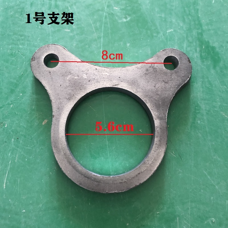 电动三轮车固定碟刹泵支架四轮车改装碟刹后桥焊接法兰盘猫耳