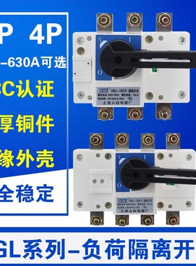 HGL-63A 100A 160A 250A 400A 630A 隔离开关 3P/4P 负荷开关