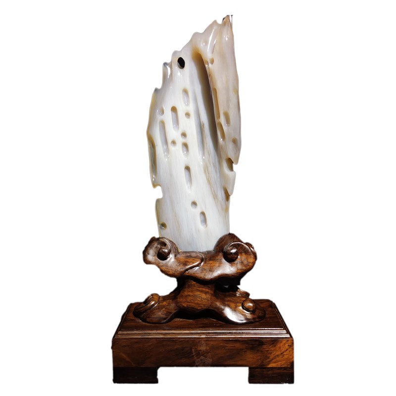 缅甸冰种木化石天然玉石树化玉硅化木桌面装饰乔迁博古架收藏摆件