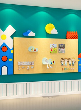 毛毡照片作品展示板幼儿园墙面装饰环创境主题成材料走廊文化布置