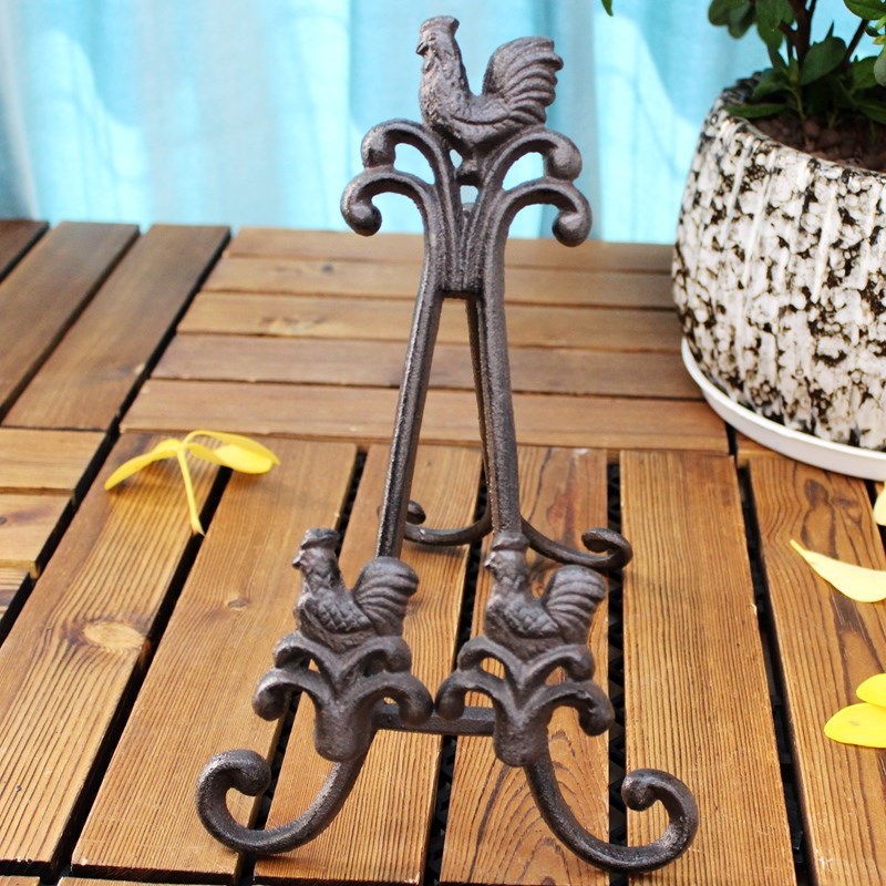 欧式桌面画架铸铁折叠油画展示相框画板架铁艺台式桌上迷你小画架