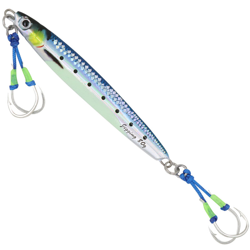 路盛3D打印夜光钓马鲛马鲛鱼铁板路亚饵g0g克100船钓马友烟仔