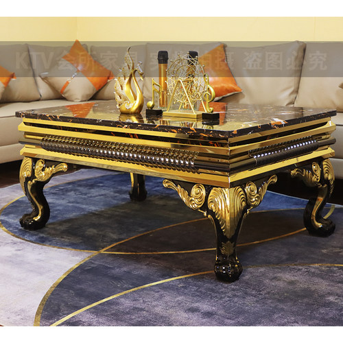 KTV酒吧欧式茶几欧式KTV茶几台餐厅夜总会会所大理石不锈钢定制