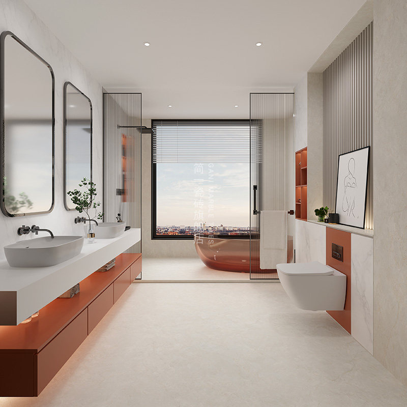 简一柏妮丝大理石瓷砖600*1200客厅瓷砖卫生间墙地砖