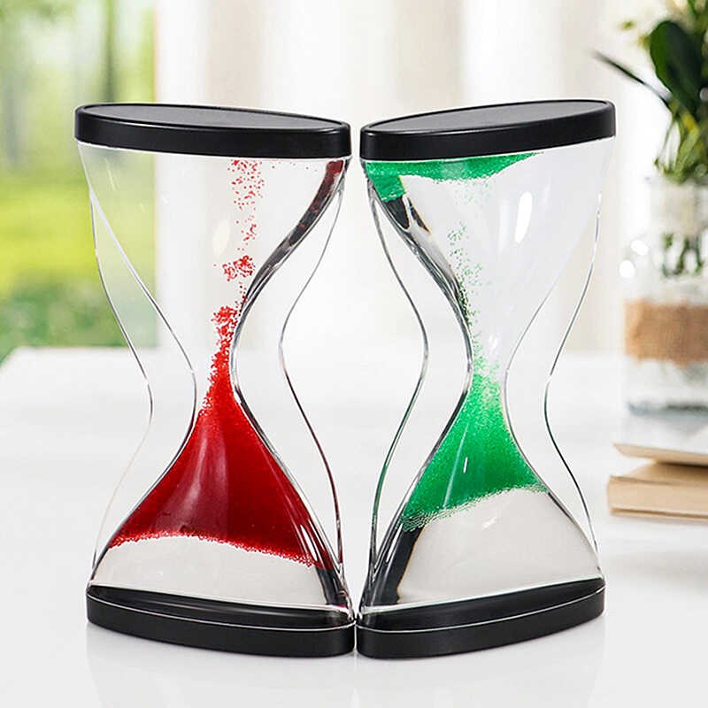 创意油滴沙漏液体计时器解压上浮火山摆件家居桌面小饰品学生礼品