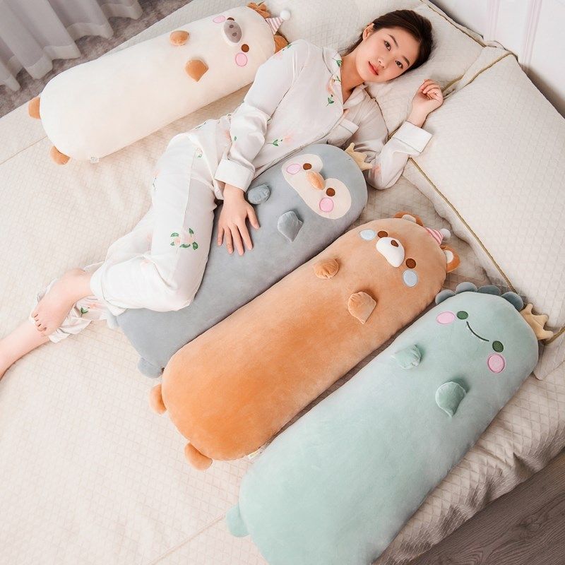 企鹅恐龙长条抱枕夹腿靠枕宿舍男款靠垫女生床上睡觉专用侧睡枕头