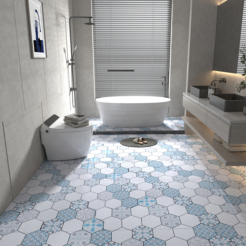 浴室卫生间防水地贴厕所地板贴自粘防滑洗手间地面瓷砖翻新地贴纸