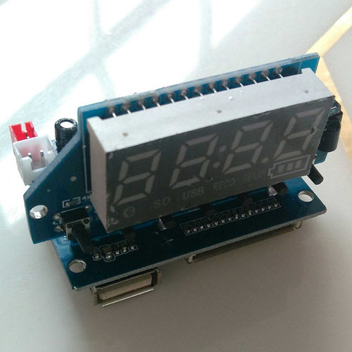 MP3-2101带显示屏USB解码板录音按键遥控MP3-21语音提示