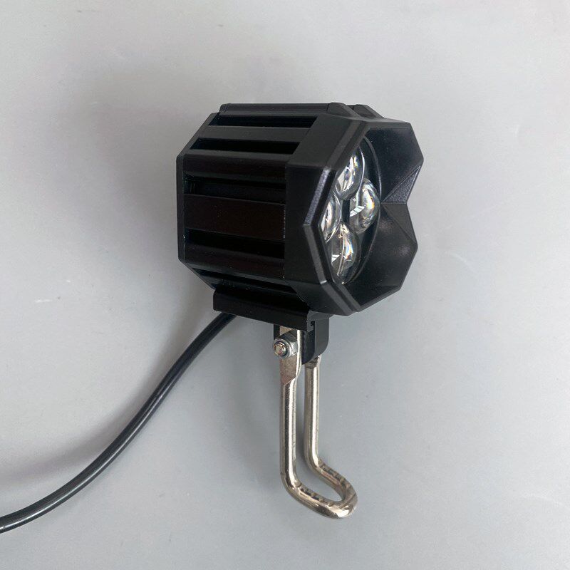 电动车前大灯加装改装大灯喇叭二合一12-80V宽电压轻电摩LED灯亮