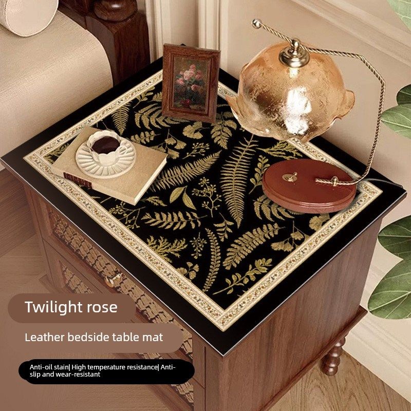 暮色蔷薇床头柜垫子防水防烫防滑柜子盖布卧室桌面垫台面保护垫子,居家布艺,床头柜盖布,淘宝优惠券,粉丝福利购,淘宝优惠卷