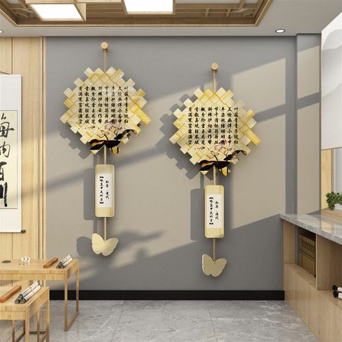 幼儿园环创主题墙面装饰成品传统文化竹编织教室布置诗词定制挂件