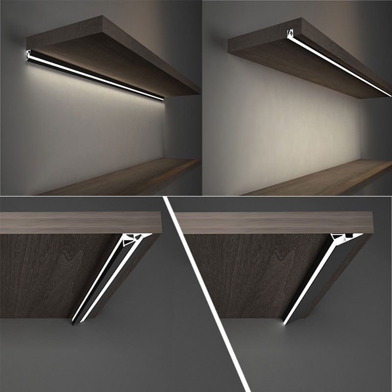 led免开槽层板灯嵌入式橱柜衣柜酒柜灯带发光前置隔板灯感应线条,家装灯饰光源,室内LED灯带,淘宝优惠券,粉丝福利购,淘宝优惠卷