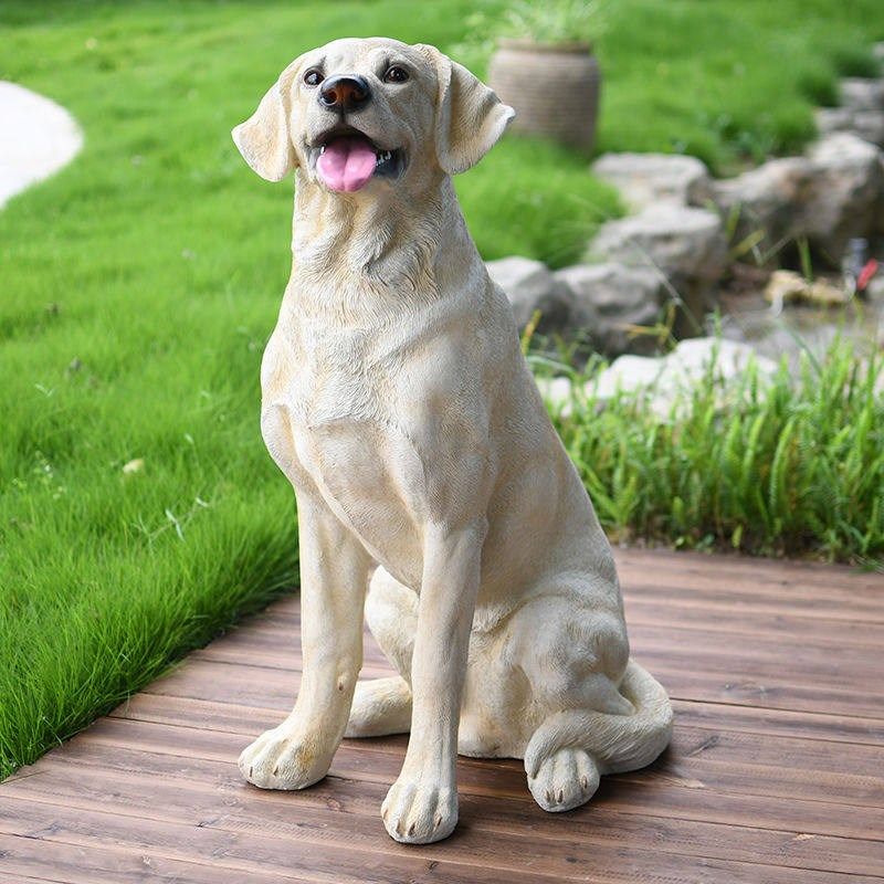 创意拉布拉多猎犬彷真狗摆件家居摆件客厅电视柜玻璃钢摆设工艺品,家居饰品,户外/庭院摆件,淘宝优惠券,粉丝福利购,淘宝优惠卷