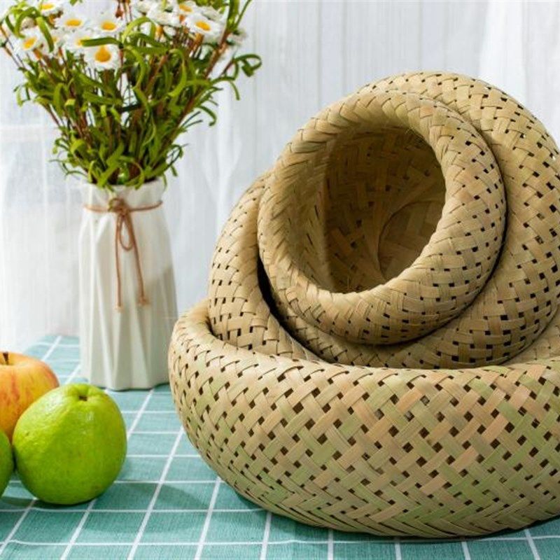 竹编竹制品双层干果盘 果篮 水果篮 普洱盒 茶叶盘果盘有提手,特色手工艺,竹编/竹雕,淘宝优惠券,粉丝福利购,淘宝优惠卷