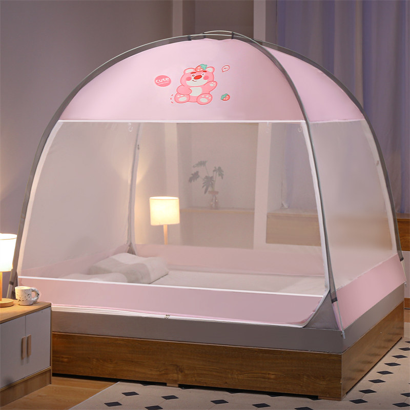 加密网纱加高防尘布免安装蒙古包蚊帐家用宿舍可折叠防蚊宝宝防摔,床上用品,蚊帐,淘宝优惠券,粉丝福利购,淘宝优惠卷