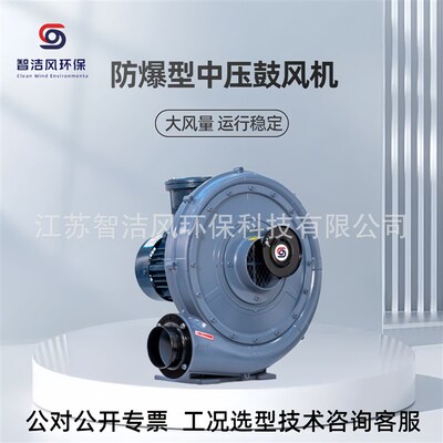 化工厂废气抽吸输送防爆中压风机 FX-3A高温烘箱气体循环用鼓风机
