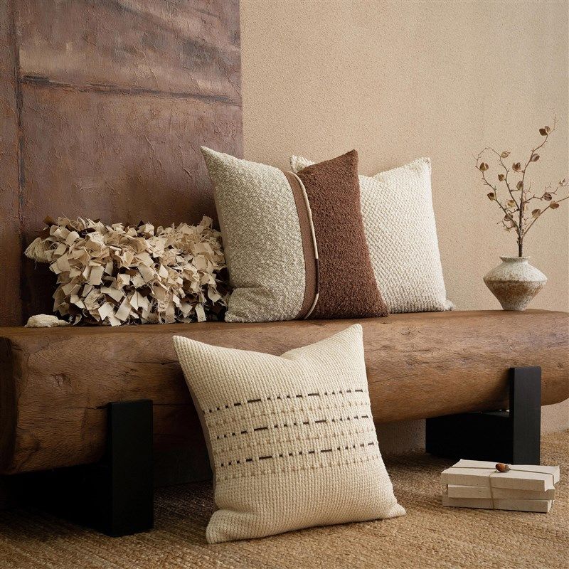 元熙壹品【中古侘寂风】米咖棉麻沙发抱枕手工穿绳靠枕别墅靠垫,居家布艺,靠垫/抱枕,淘宝优惠券,粉丝福利购,淘宝优惠卷