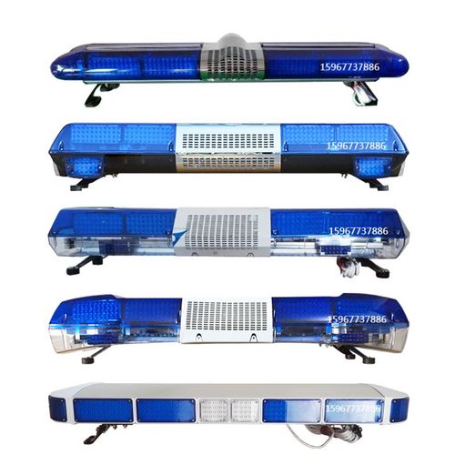 救护车警示灯蓝天救援车爆闪长排灯依维柯全顺车顶LED蓝色警报灯
