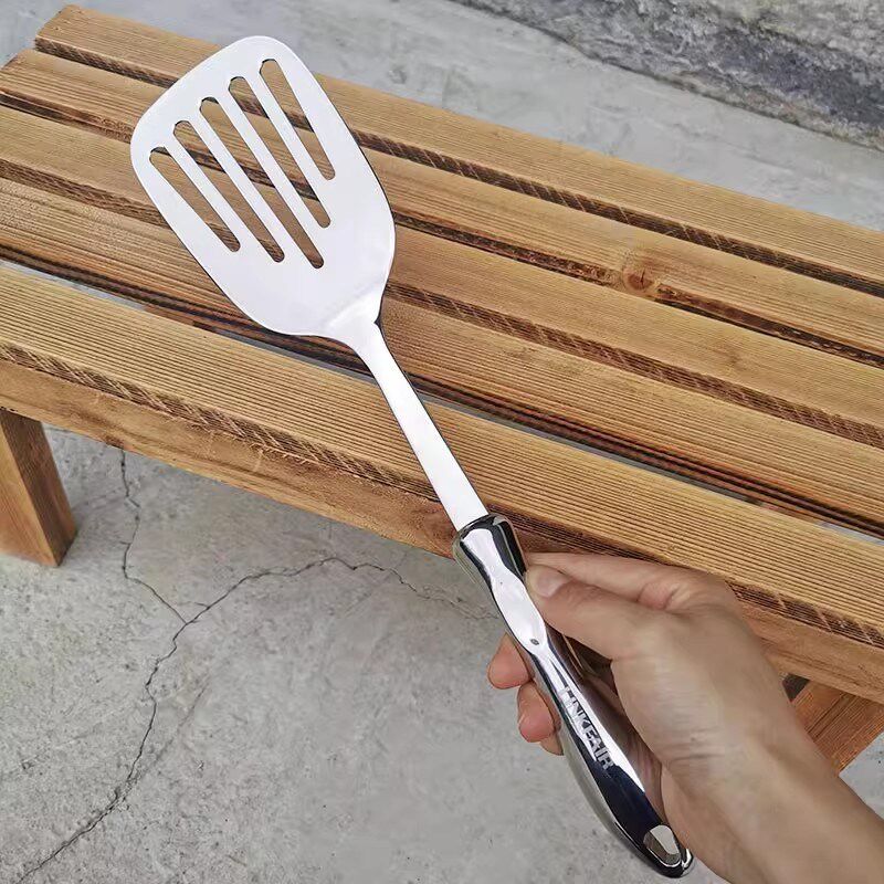 家用304不锈钢空心柄炒菜铲牛排煎铲煎饼铲子平铲煎蛋铲子厨具漏