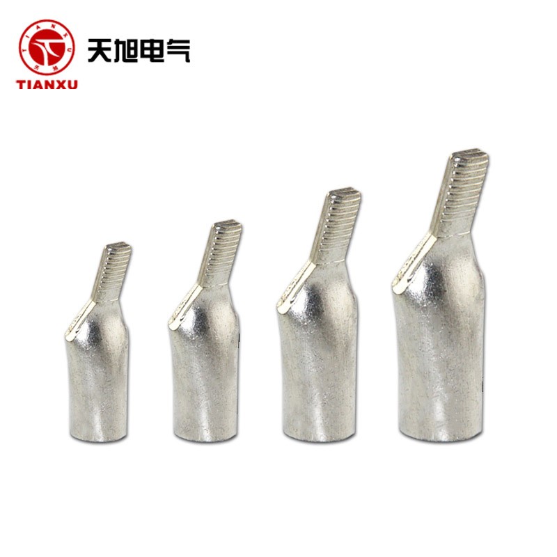 C45鸭嘴鼻铜鼻子6/10/16/25/95平方接线端子DZ47断路器插片铜插针