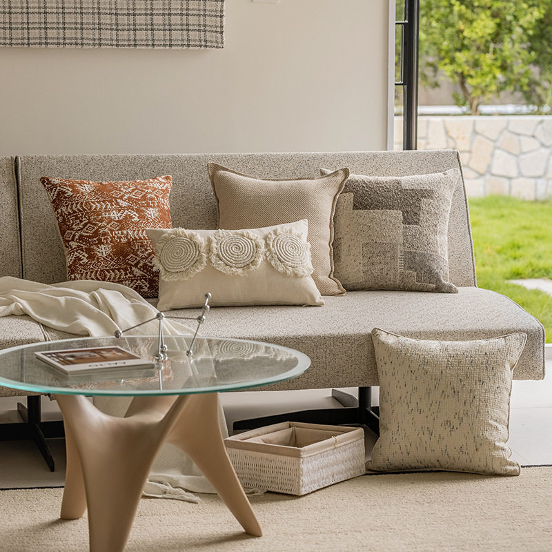 加厚亚麻布艺大号沙发靠垫抱枕套不含芯床头靠枕套腰枕靠背垫枕头