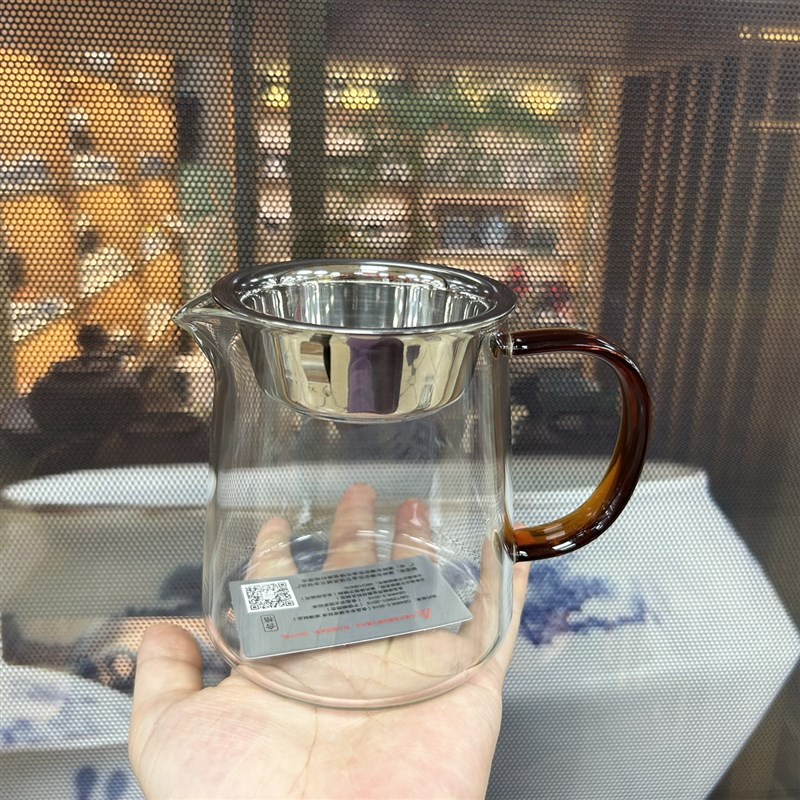 茗艺师玻璃公道杯加厚耐热工夫茶具配件过滤茶海分茶器带茶漏套装