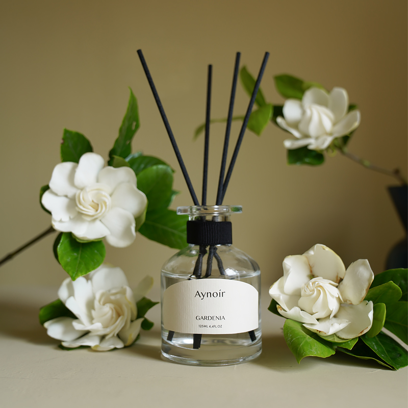 Aynoir栀子花香薰无火藤条净化空气桂花白兰花室内香氛青草腊梅