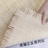 藤编材料天然吊顶墙面门家具工程装 修饰民宿餐厅人字密席笪真藤网