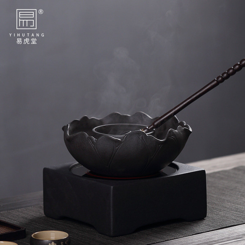 易虎堂火山石煮茶器煮茶炉茶具器陶瓷白茶煮茶壶电陶炉古法可明火