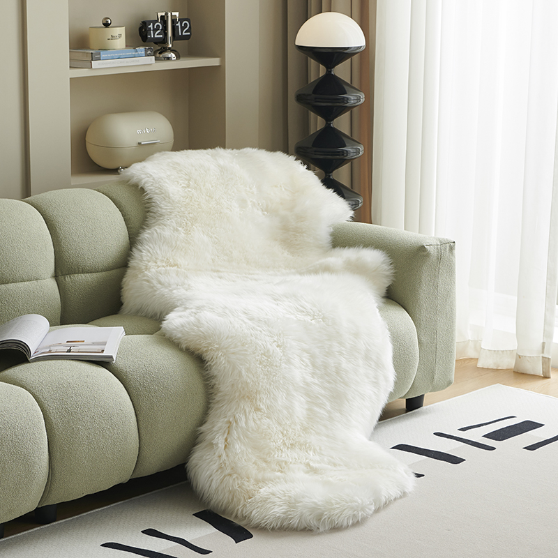 桓羊纯羊毛地毯沙发垫卧室飘窗垫阳台垫床边地毯衣帽间毛毛毯椅垫