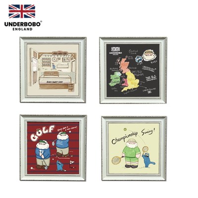 UNDERBOBO刺绣画4 卧室客厅背景墙挂画现代艺术装饰画 安德伯伯