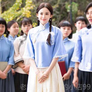 正品民比国风学生装毕年业班合唱服五四青服装运动会诗歌朗诵赛演
