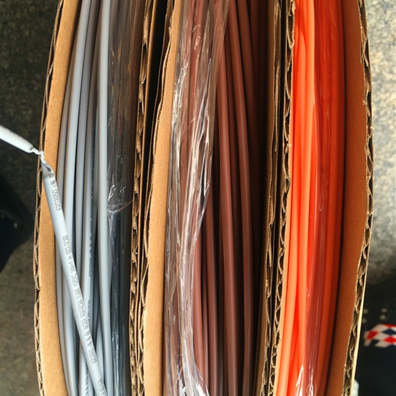 沃尔彩色热缩管阻燃套装电工绝缘6mm1黄蓝绿红透明黑超薄无字橙色