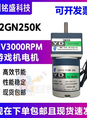 游戏机配件YD 2GN250K电机 Z2D15-12GN-30S电机